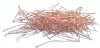 100 2" 24ga Bright Copper Fine Eye Pins